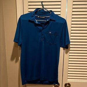Travis Mathew Blue Polo Shirt